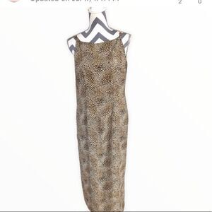 AGB Byer California Size 8 Animal Print Maxi Dress With Beaded Straps